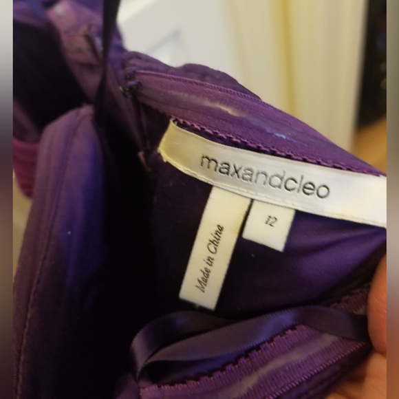*Max & Cleo* Stunning strapless purple long dress 👗 - Picture 6 of 6